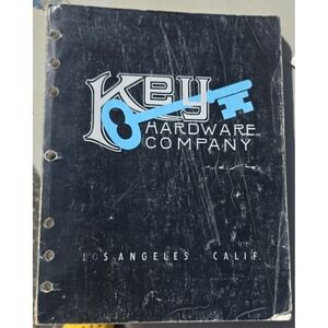 Vintage Key Hardware Company LA Catalog 82 Locksets Tools Disston Hand Saws